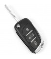 Coque clé 3 boutons Peugeot 308 Citroën C4 coffre HU83 VA2